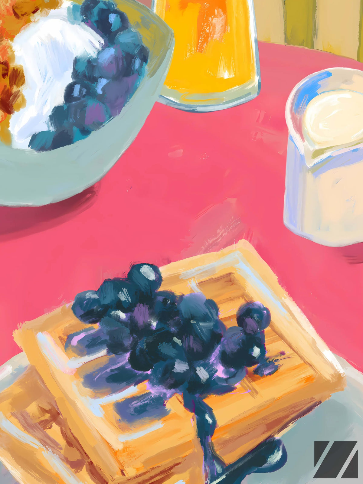 Blueberry Waffles