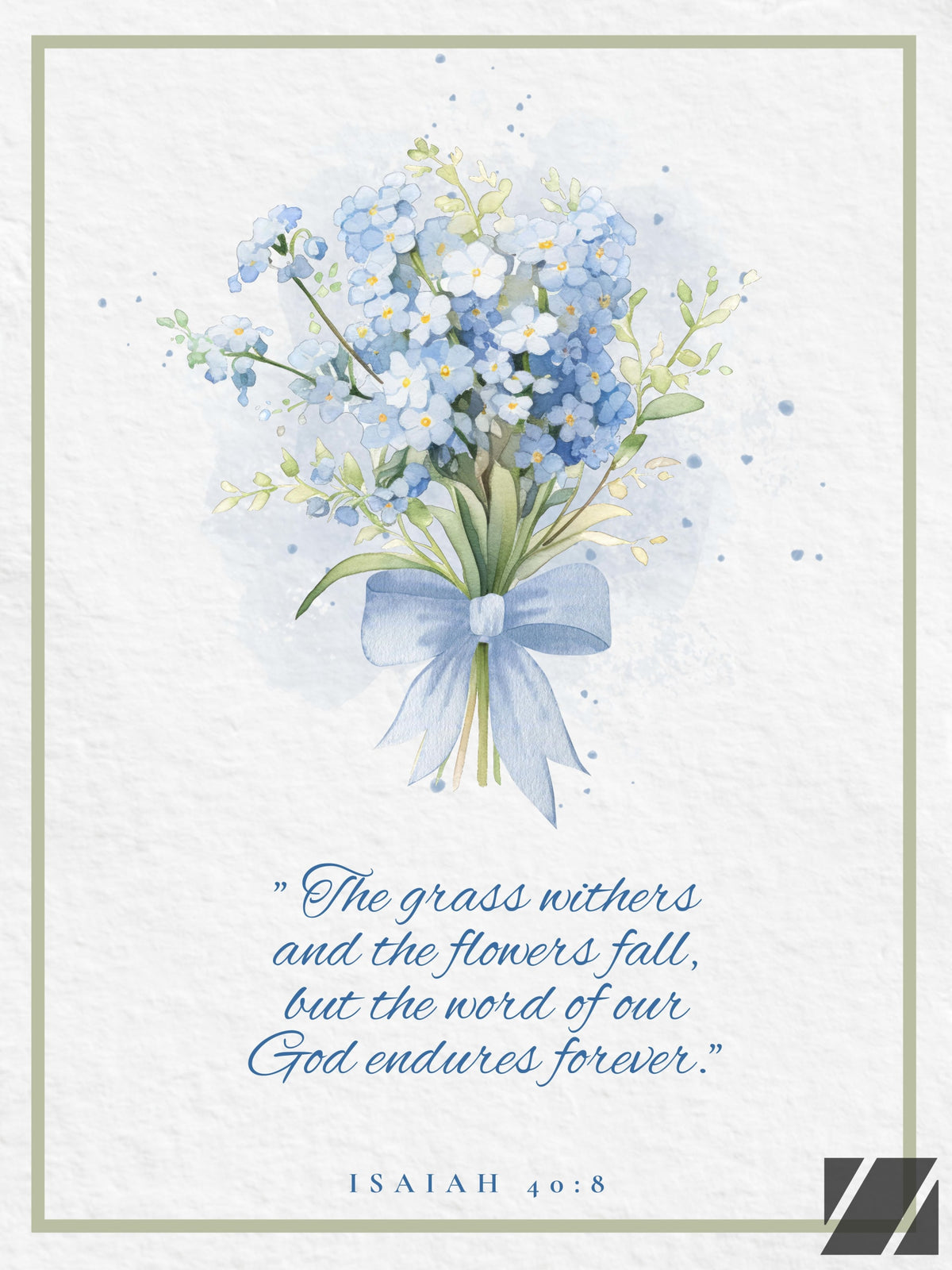 Floral Bible Quote