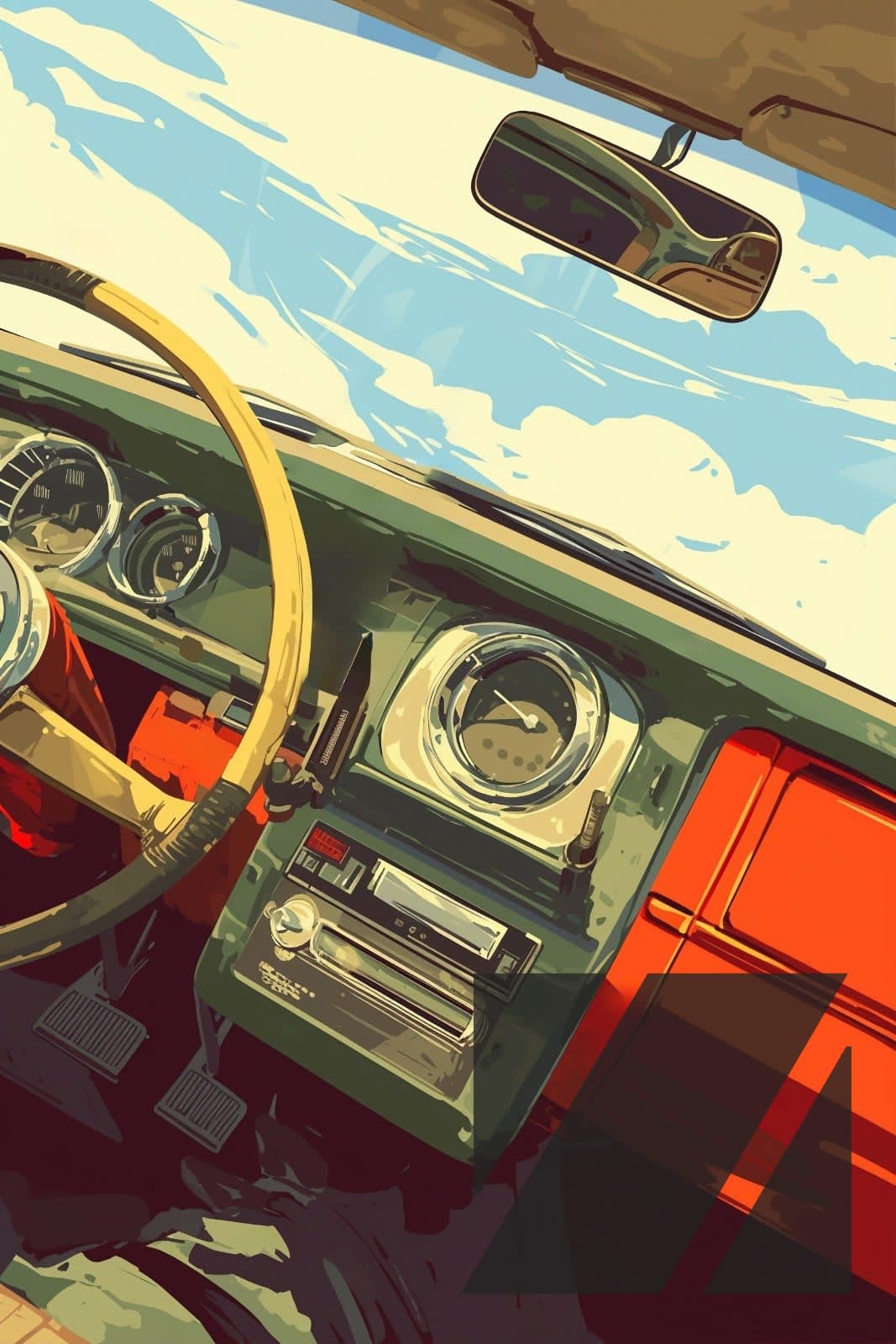 Retro Roadtrip Illustration